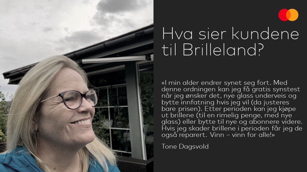 Hva kunderne sier til Brilleland